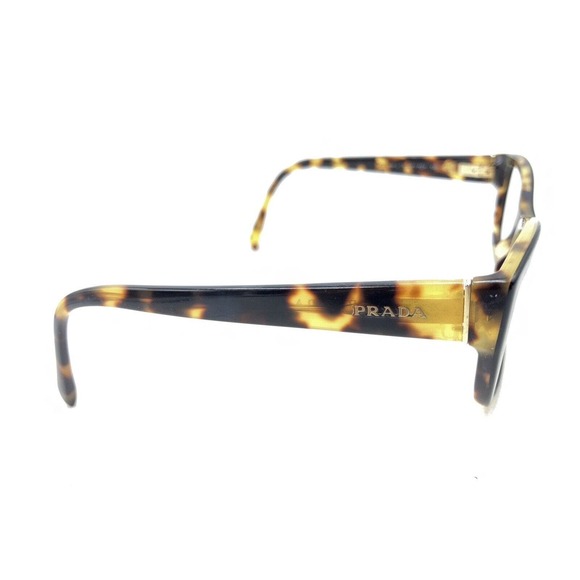 Prada VPR 18O NAI-1O1 Black Tortoise Brown Eyeglasses Frames 54-18 135 Italy - Picture 4 of 12